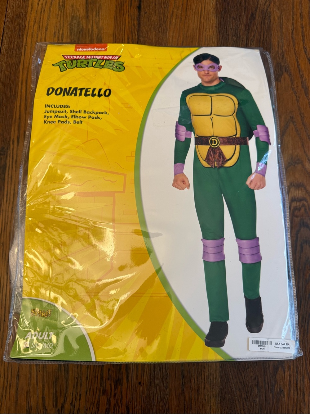 Teenage Mutant Ninja Turtle Donatello Costume Adult SM/MD